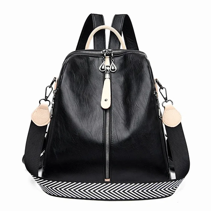 sac à dos de luxe en cuir souple pour femmes, sac à dos de bonne qualité en cuir durable, mode grande capacité, sac à dos de voyage