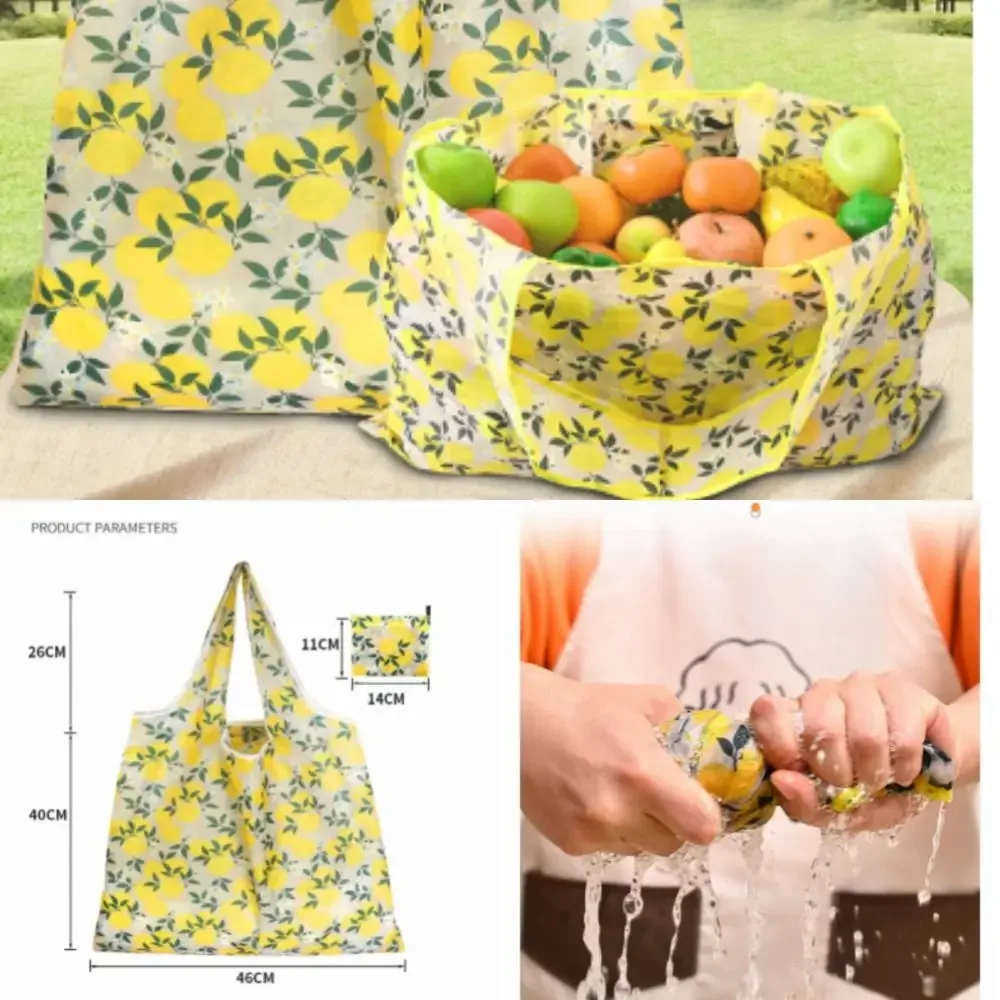 sac de courses pliable de grande capacité, plusieurs styles, léger, lavable, fourre-tout de recyclage, sac de rangement portable écologique