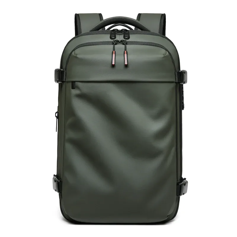 sac à dos de voyage pour hommes, sac à dos pour ordinateur portable à compression sous vide de 17 pouces, sac à dos d'école à grande capacité étendue, sac à dos de randonnée et d'affaires