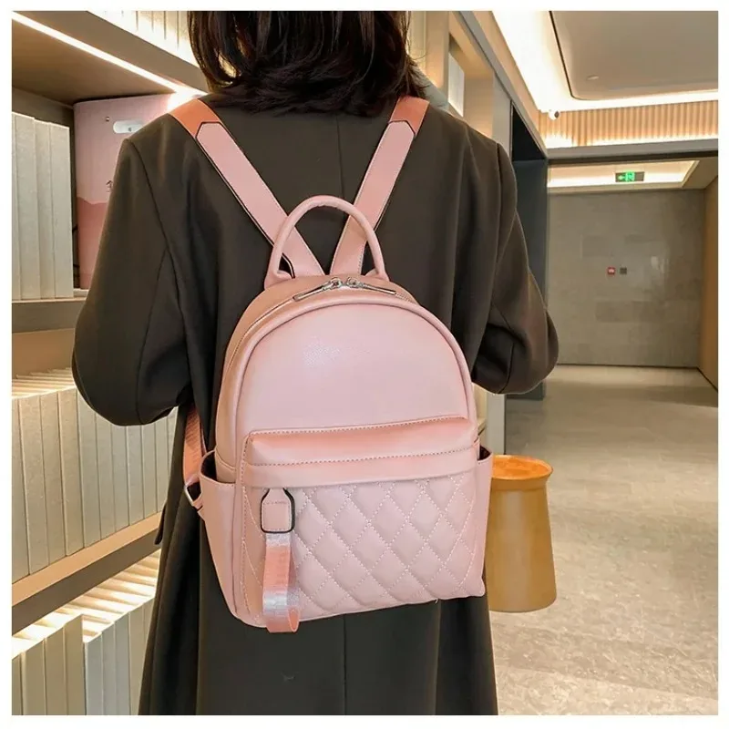 sac à dos avec nom brodé pour femmes, sac en pu, mode dames, cadeau de haute qualité, sac à dos personnalisé pour filles, petit sac à dos d'extérieur