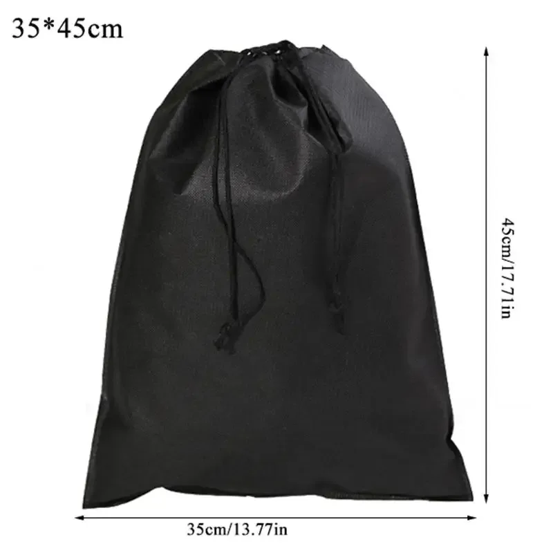 sac à chaussures de voyage portable anti-poussière avec cordon de serrage, organisateurs de pochettes, sacs de rangement de chaussures non tissés pour chaussures de sport et bottes