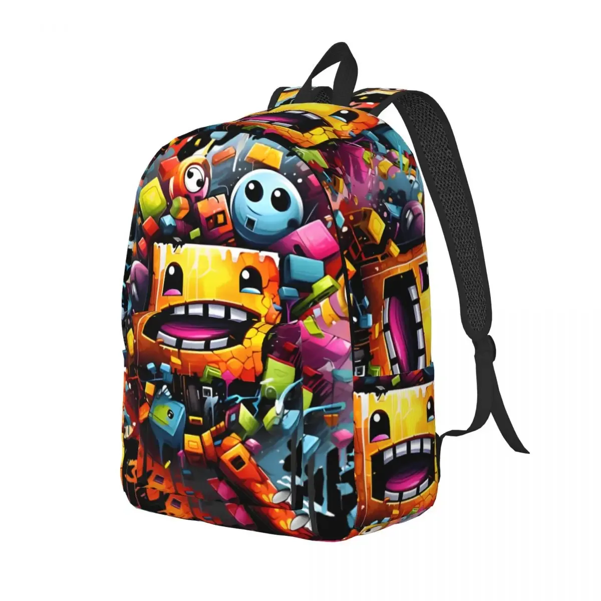 idées de gd géométrie cube gaming dash sac à dos pour hommes femmes mode étudiant randonnée voyage sac à dos collège sac à bandoulière cadeau
