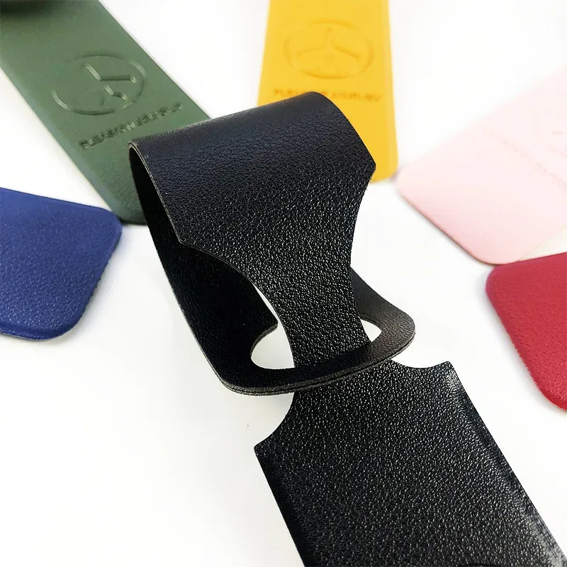 étiquette de valise en cuir pu, pendentif de sac à main, longue étiquette de bagage, étiquettes d'adresse d'identification de nom, accessoires de voyage de vacances de vol