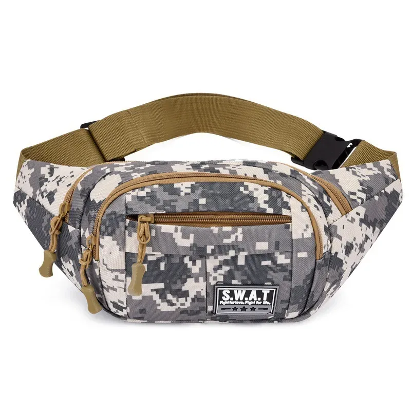nouvelle sacoche de taille multi-compartiments à quatre fermetures éclair pour homme, sac de poitrine de sport et de loisirs pour femme, portefeuille de voyage pour téléphone portable