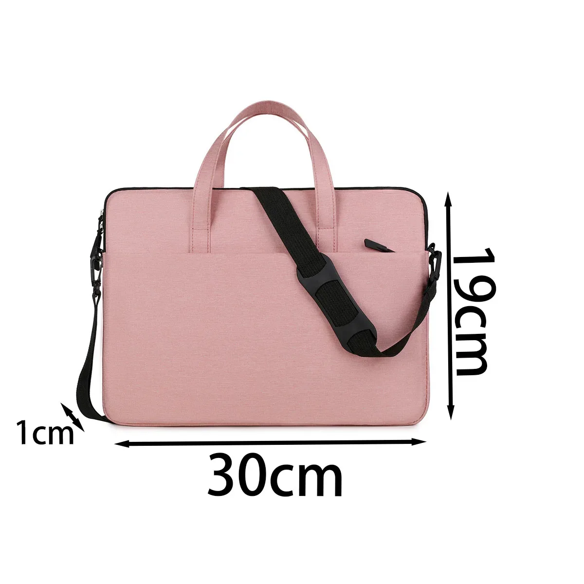 sac pour ordinateur portable léger et antichoc, imperméable, multi-poches, à porter à la main ou en bandoulière, avec sangle détachable, idéal pour le travail