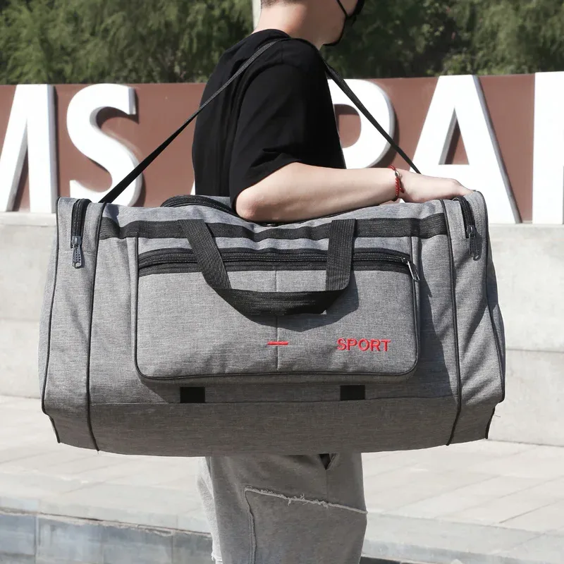 sac de voyage étanche pour hommes et femmes, très grande capacité, grand sac de sport pour voyage de week-end, bagages à main, sacs de rangement d'emballage