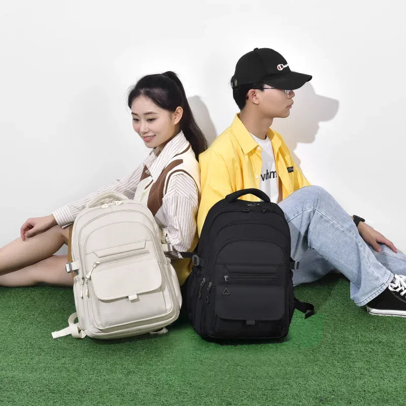 sac à dos de voyage de grande capacité avec compartiment pour ordinateur portable et plusieurs poches pour collégiens, lycéens et étudiants