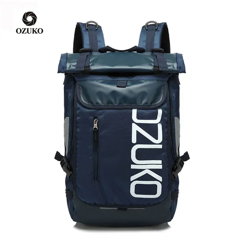 ozuko cartable pour adolescent 15.6 pouces ordinateur portable sac à dos d'eau 49*28*14 hommes étudiant sacs à dos mâle voyage mochila mode