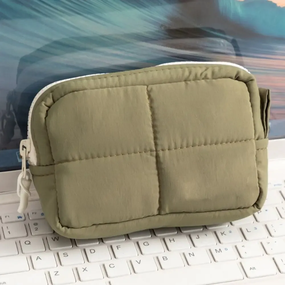 sac de maquillage en nylon de haute qualité avec compartiments, fermeture éclair, sac cosmétique étanche, trousse de toilette pour la maison et les voyages