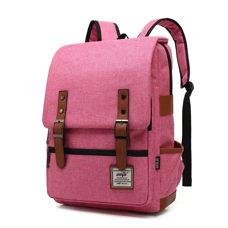 sac à dos vintage pour ordinateur portable de 16 pouces, sacs en toile pour femmes, sacs de voyage en toile pour hommes, sacs à dos décontractés rétro, sacs d'école pour adolescents