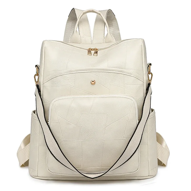 sac à dos en pu solide pour documents, cartable de grande capacité, sacs de livre, sac à dos de voyage, sacs d'école simples, adolescents, nouvelle mode, haute qualité