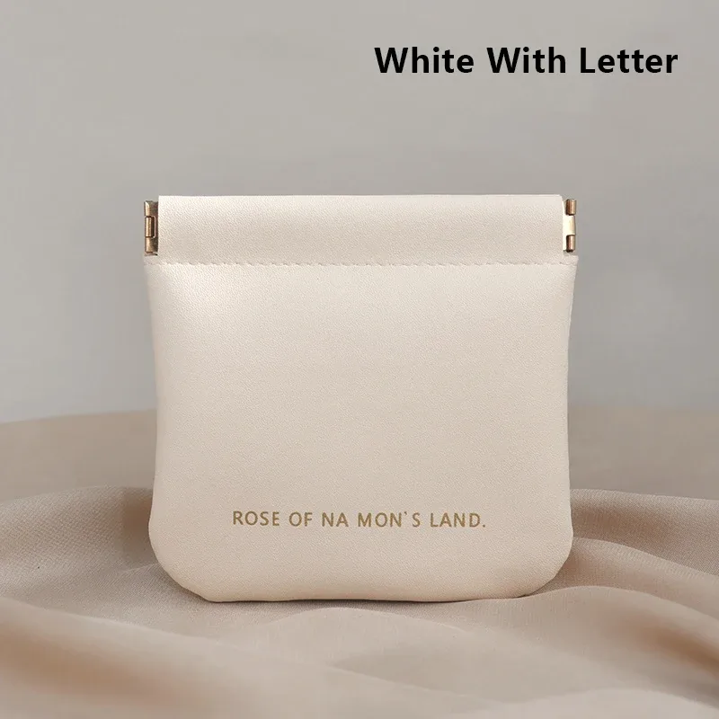mini sac de rangement de maquillage simple en cuir pu pour femmes, petite pochette carrée pour cosmétiques, sacs de rangement portables pour clés de maquillage