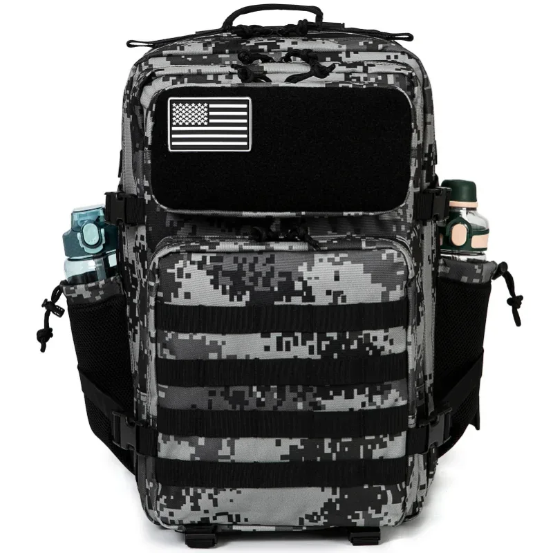 sac à dos tactique 45l, sac de survie, sac de chasse, sac à dos molle, sac de sport pour hommes, sac à dos de randonnée edc pour extérieur avec porte-bouteille