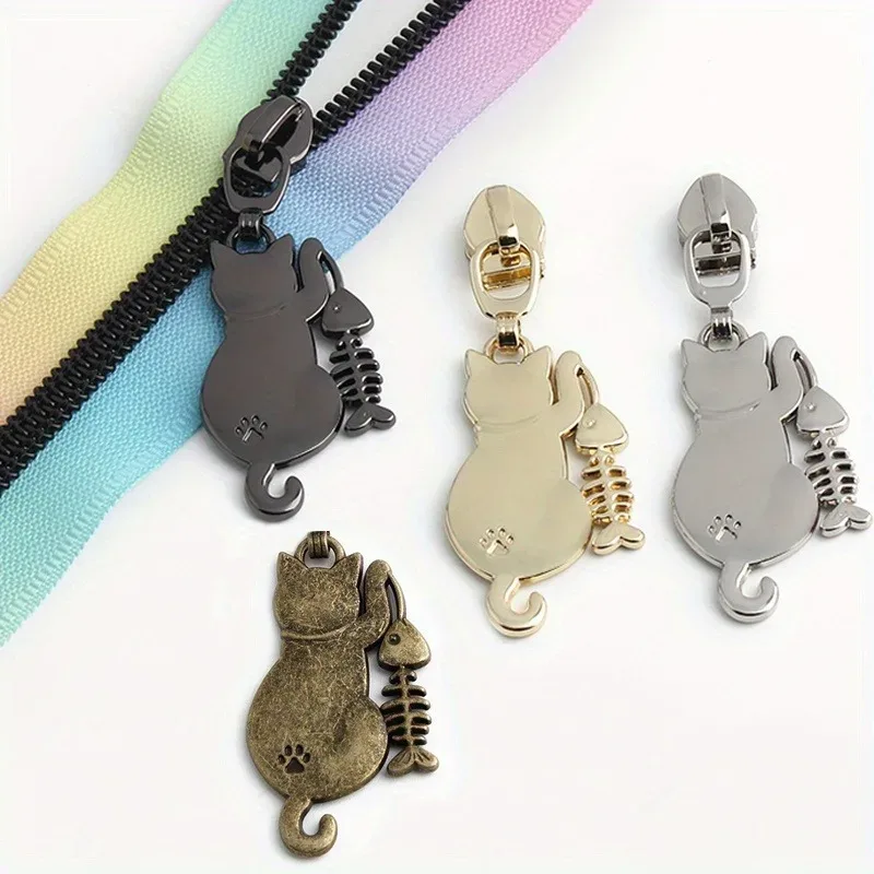 lot de 5/10/20 tirettes de fermeture éclair pour couture # glissières de fermeture éclair pour rubans de fermeture éclair en nylon, sacs, vestes, kit de réparation de têtes de fermeture éclair décoratives, accessoires diy