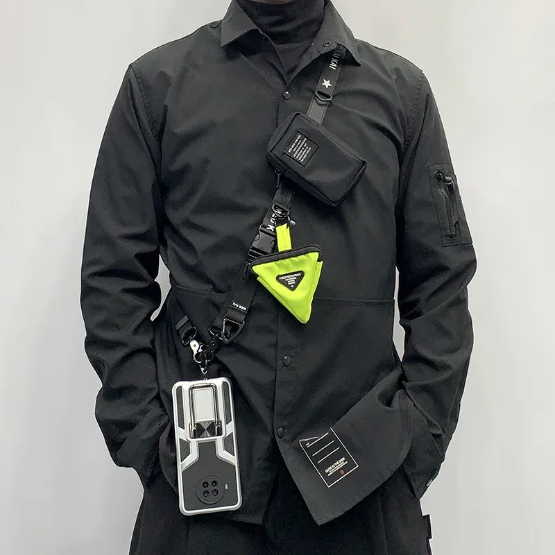 Sangle multifonctionnelle initiée, style DulTechwear, réglable rapidement, sangle de sacs à bandoulière, clé d'appareil photo, accessoires de sac de téléphone, 2024