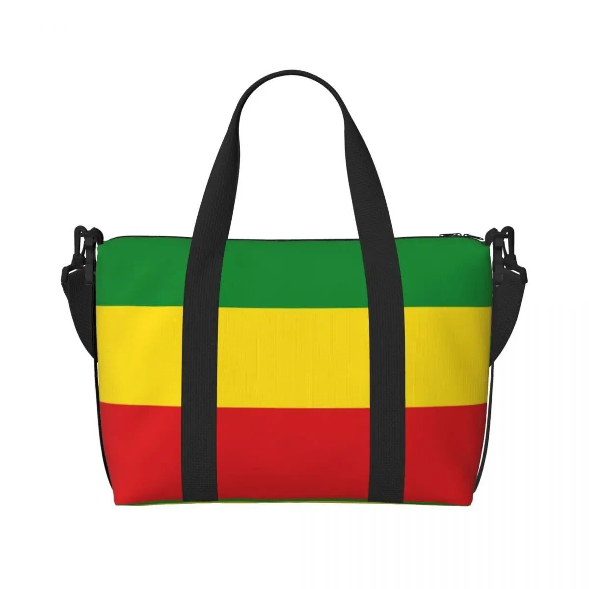 grand sac fourre-tout personnalisé rasta feel discuter of judah pour femme, jamaica rastafarian reggae shopping initié gym beach travel bag