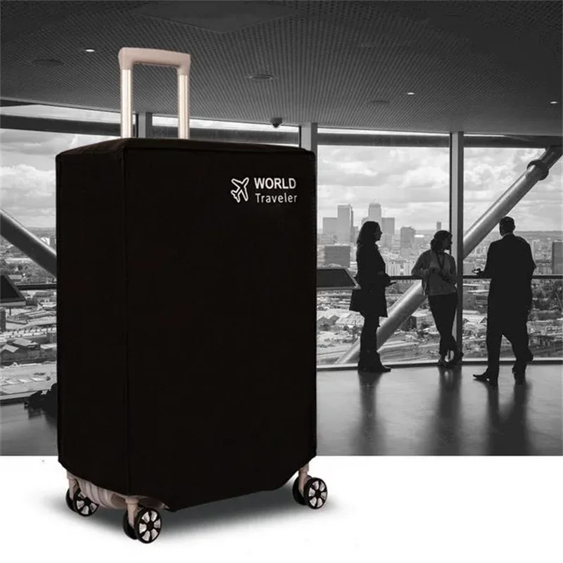 protecteur de valise étanche noir, housse de bagage, housse anti-poussière pour bagages, valise de voyage, adapté pour 20-30"