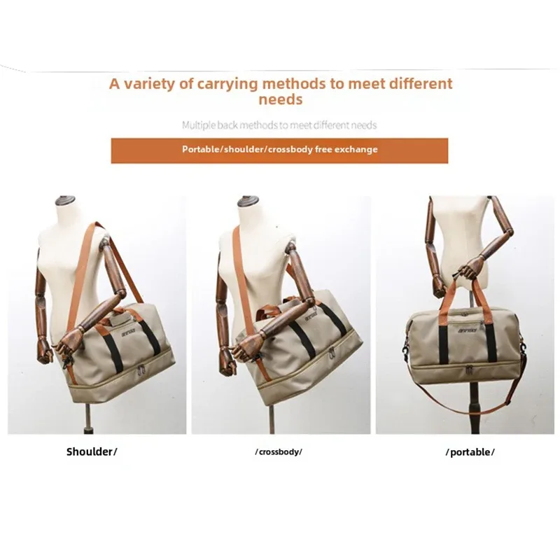 sac de voyage extensible pour femmes, sac à main de sport, sac de fitness, grande capacité, sac de nuit pour week-end à une épaule