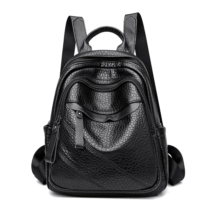 sac à dos en cuir de grande capacité pour femme, sacs d'école vintage, sac à dos de voyage, sac à livres pour femme, sacs à main, haute qualité
