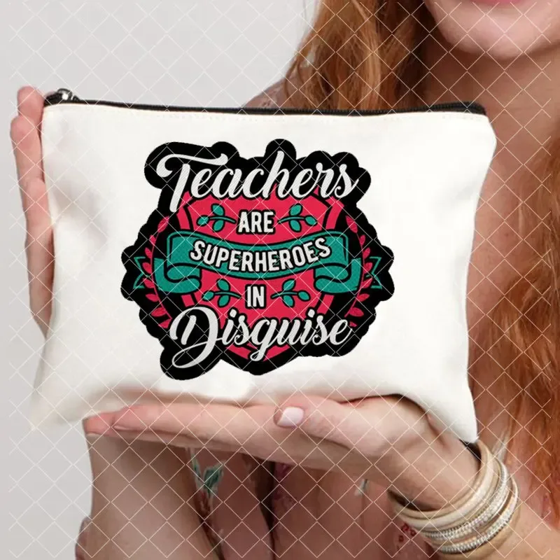 pochette à rouge à lèvres, trousse de maquillage de voyage, trousse de maquillage, sacs pour femmes, cadeau pour professeur, pochette cosmétique, portefeuille, pochette de rangement portable