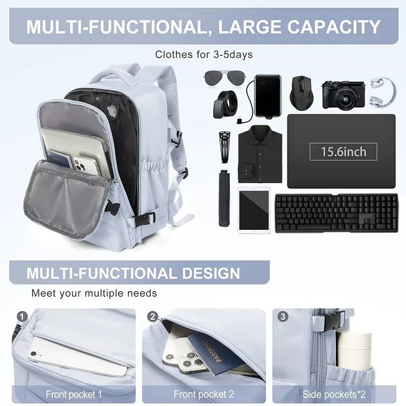 sac à dos à compression sous vide avec pompe, sac de cabine wizzair easyjet, sac à dos de voyage pour femmes et hommes, bagage à main en avion, sac pour ordinateur portable