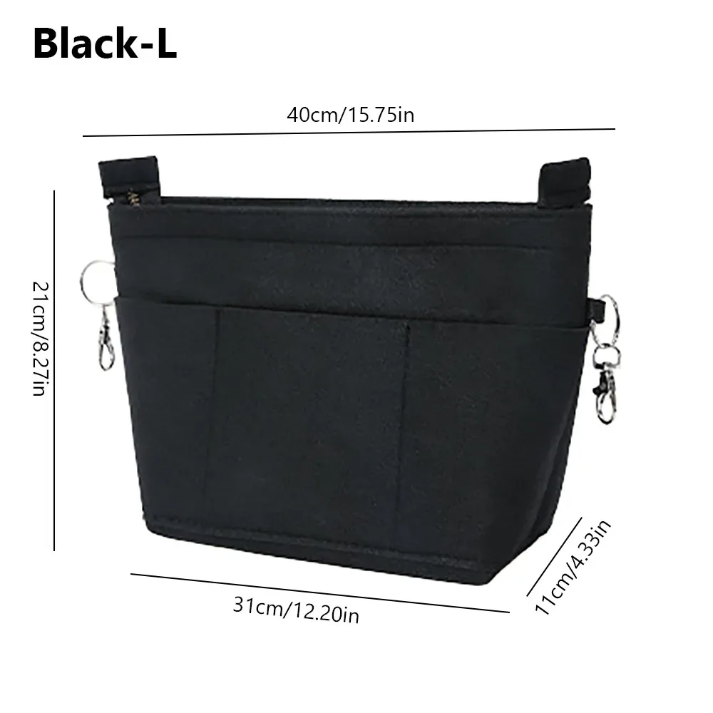 organisateur de sac à main en feutre multi-poches, grande capacité, portable, pour rangement et organisation