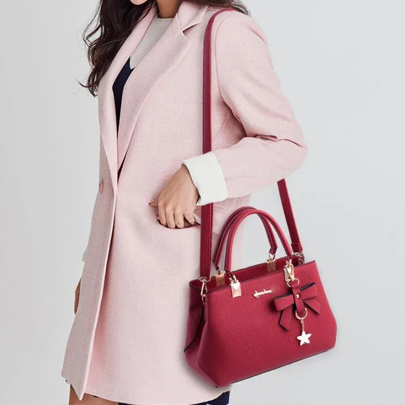 nouveau sac à bandoulière élégant pour femmes sacs à main de luxe design femme sacs prune nœud papillon doux messager sac à bandoulière