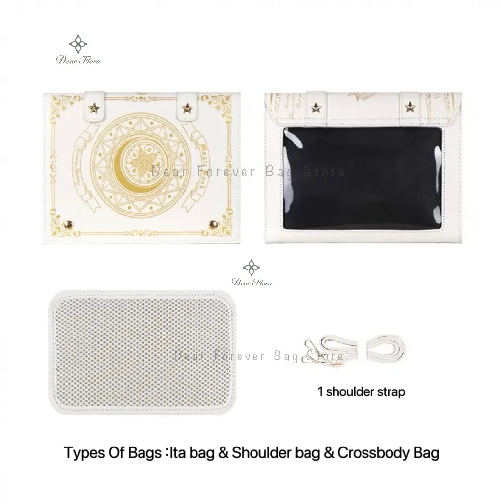 y2k livre magique lolita ita sac gothique sac à bandoulière filles poche transparente mignon bandoulière sacs à main femmes mini sacs à dos sac à main