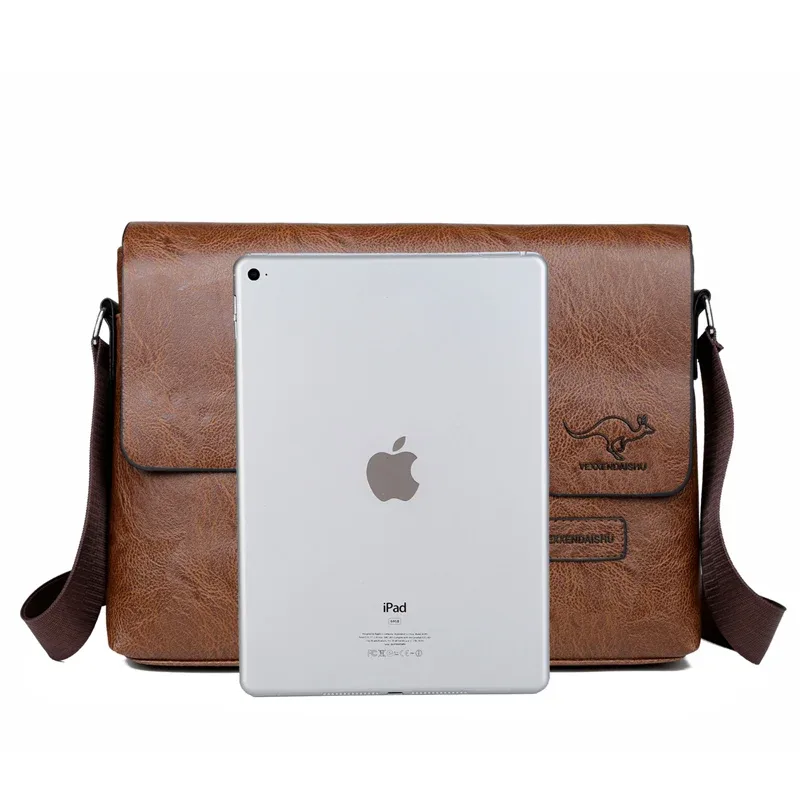 marque de luxe hommes sac à bandoulière pour ipad cuir affaires sac à main hommes sac de messager grand sac à bandoulière latéral mode homme sac à bandoulière