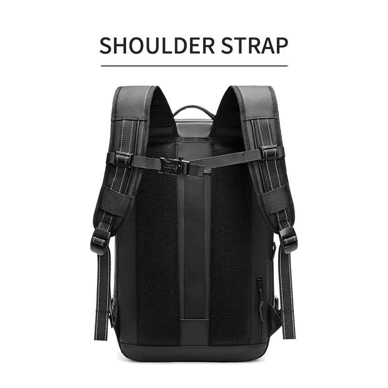 sac à dos de voyage à compression sous vide pour hommes, sac à dos pour ordinateur portable 17 pouces, sac à dos scolaire de grande capacité, sac à dos de randonnée étendu sr