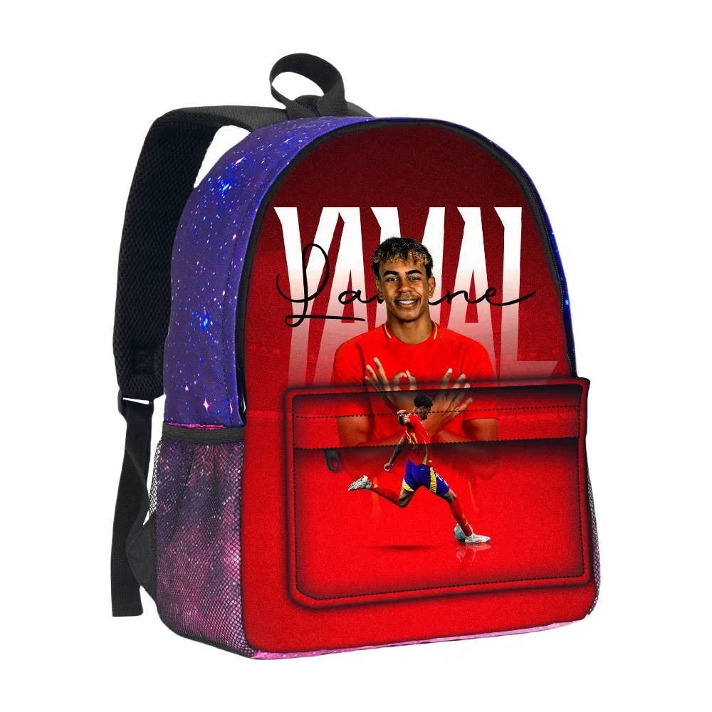 sac à dos pour garçons et filles, sac à dos football star starry sky, sac d'école l-lamin yamal, grande capacité, mochila rucksack school