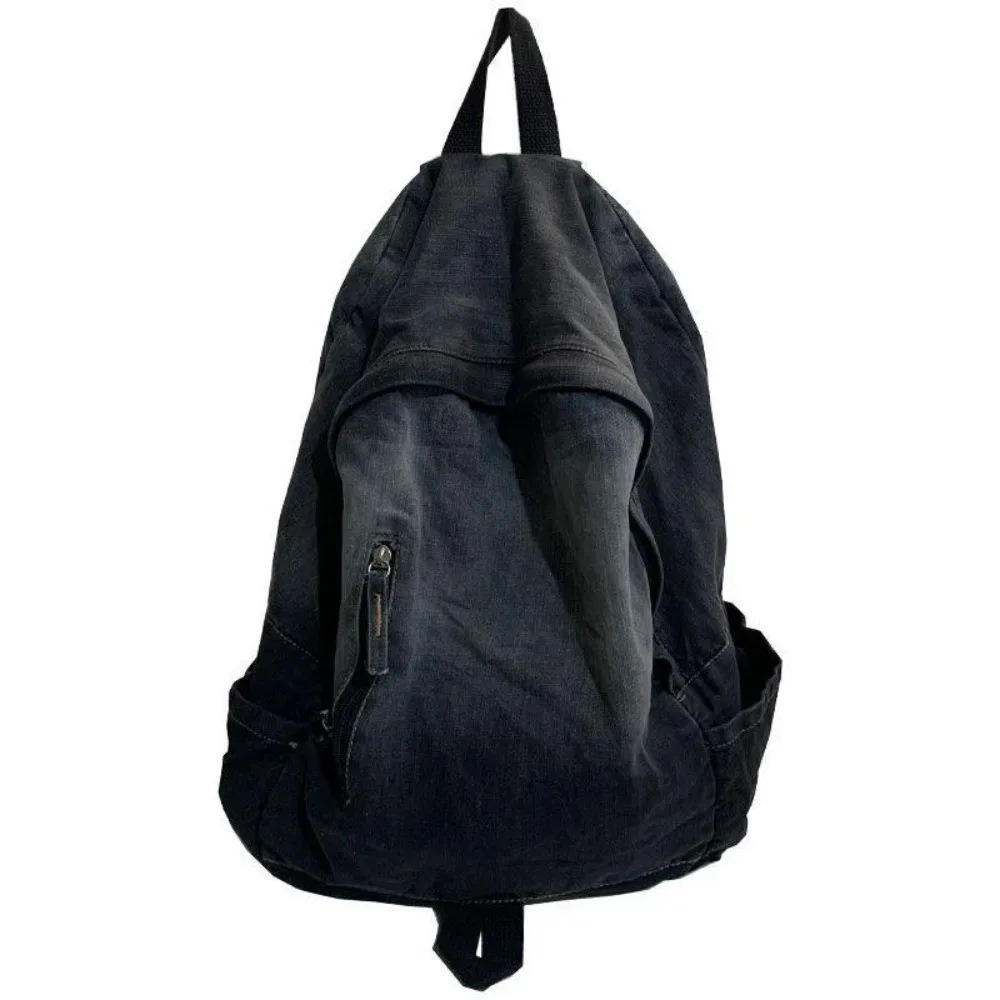nouveau sac à dos en denim à motif étoile y2k, sac de livre de grande capacité, sac à dos de voyage punk pour adultes