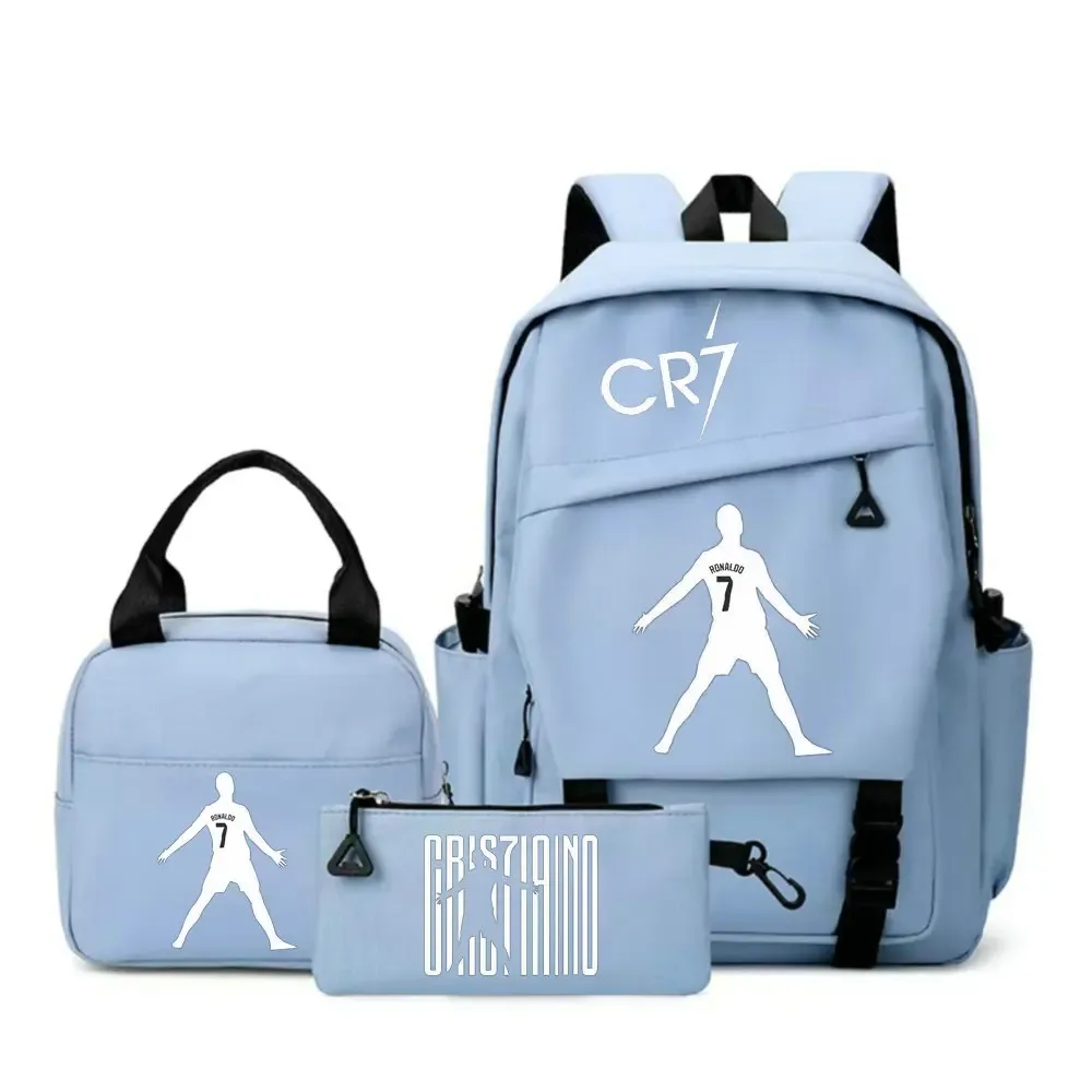 sac à dos cr7 pour étudiants, femmes et hommes, sac à dos tendance pour ordinateur portable, sac à dos quotidien pour adolescents, sac messager