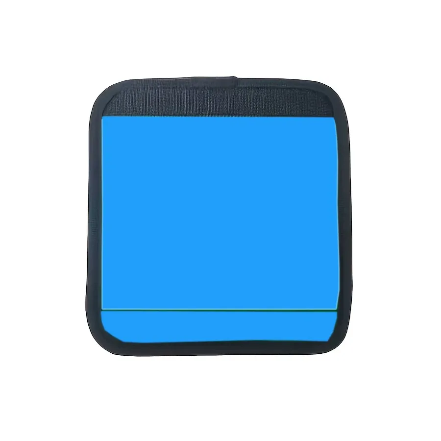étiquette bagage personnalisable polyester rouge noir orange bleu rose bordure noire forme rectangulaire accessoire voyage