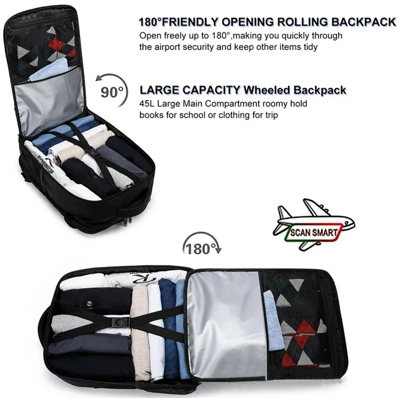 sac à dos pour ordinateur portable multi-compartiments avec bretelles rembourrées, sac ergonomique pour moto, bureau et sorties décontractées
