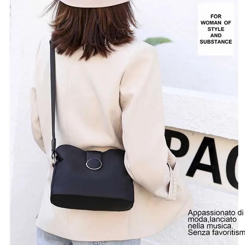 sac à bandoulière vintage en nylon imperméable pour femmes, sac à bandoulière sauvage simple, sacoche quotidienne, sac à main de voyage pour dames