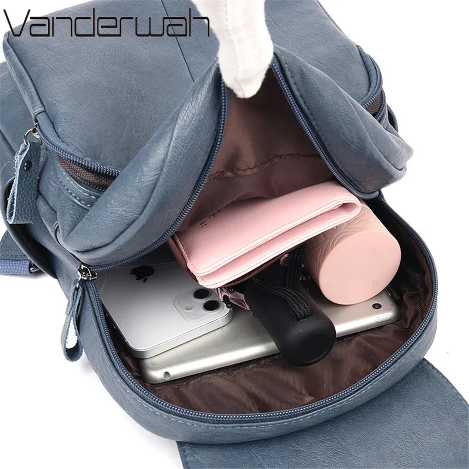 sac à dos en cuir de grande capacité pour femmes, sac d'école vintage de bonne qualité, sac à dos de voyage pour dames