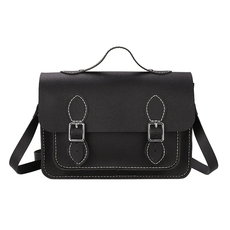 sac cambridge en cuir pu personnalisé, bricolage, couture à la main pour femmes, sac à bandoulière, kit semi-fini coloré