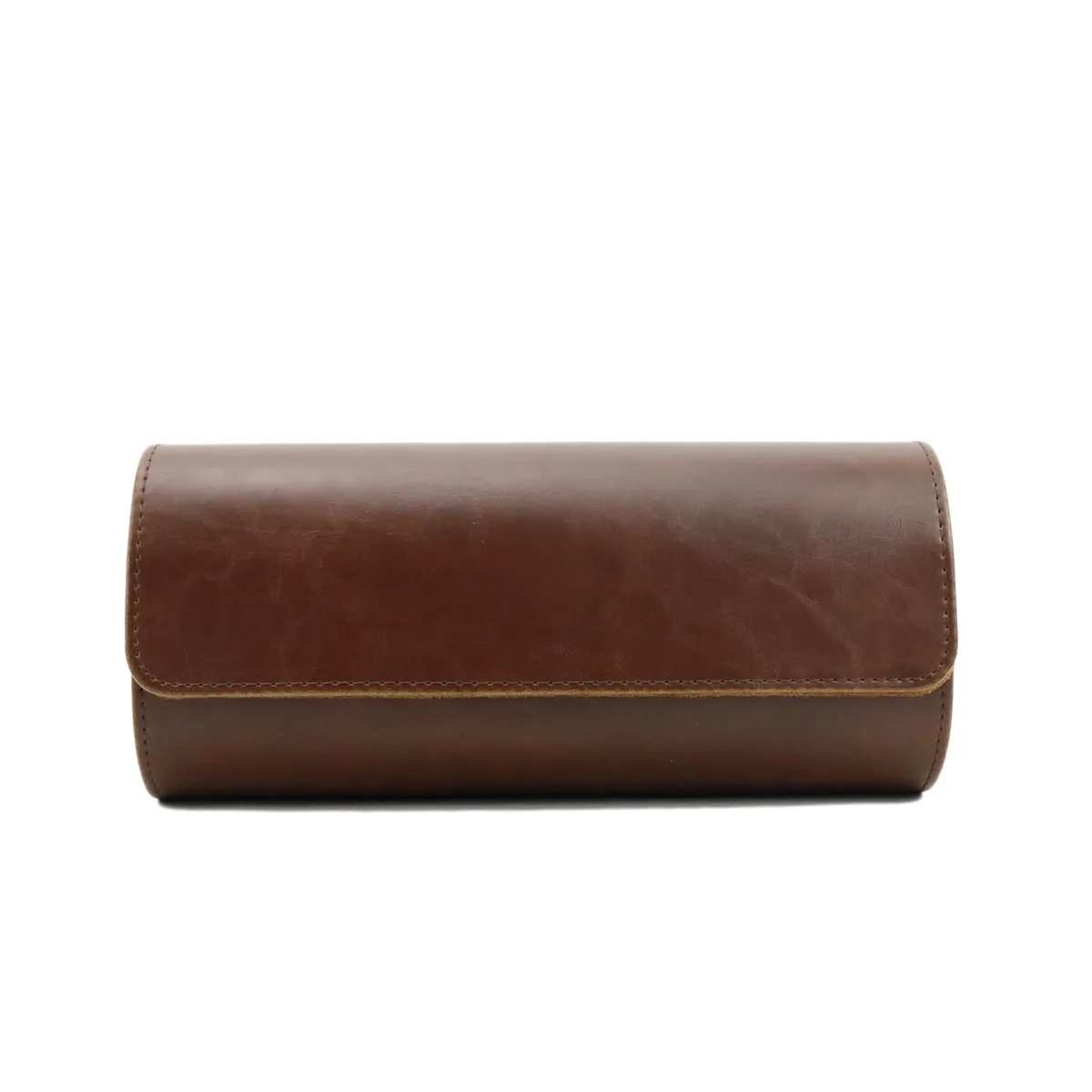 rouleau de montre en cuir pu pour hommes, lettres personnalisées, support de montre avec organisateur coulissant, boîte de rangement d'affichage de montre à 3 fentes