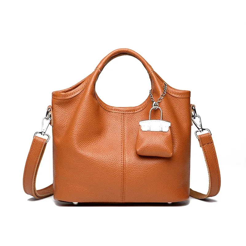 100% peau de vache fourre-tout pour le travail trajet sac de transport collège style étudiant tenue livre sacs à bandoulière bolsos para mujer portefeuille