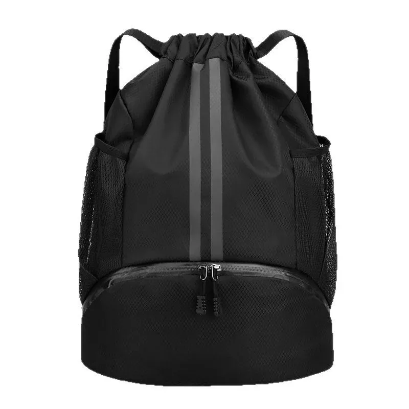 sports incontournable séparation humide et sèche sac de natation basket-ball football volley-ball, chaussures sac à dos paquet cordon portable a