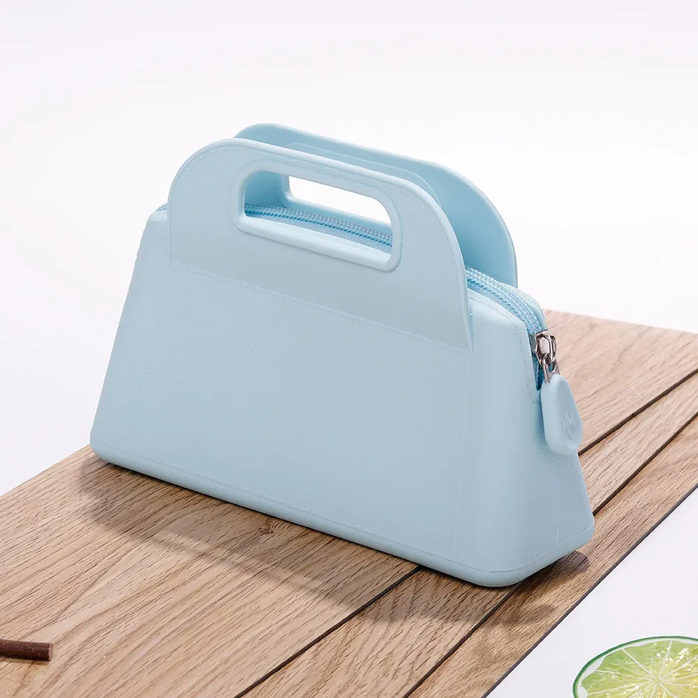 sac de rangement de cosmétiques en silicone, sac à main portable de voyage, organisateur de produits de toilette, sacs de maquillage à fermeture éclair, pochette étanche multifonctionnelle