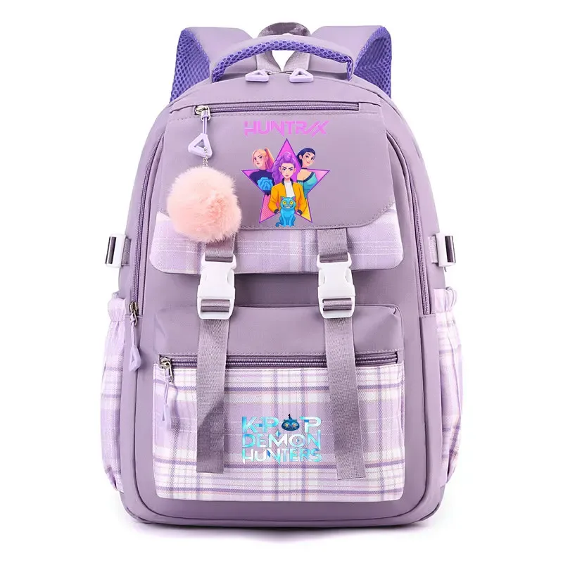 sac à dos d'étudiant k-pop demon hunters, cartable de grande capacité pour adolescents, sac à dos de voyage pour ordinateur portable pour femmes, cadeau