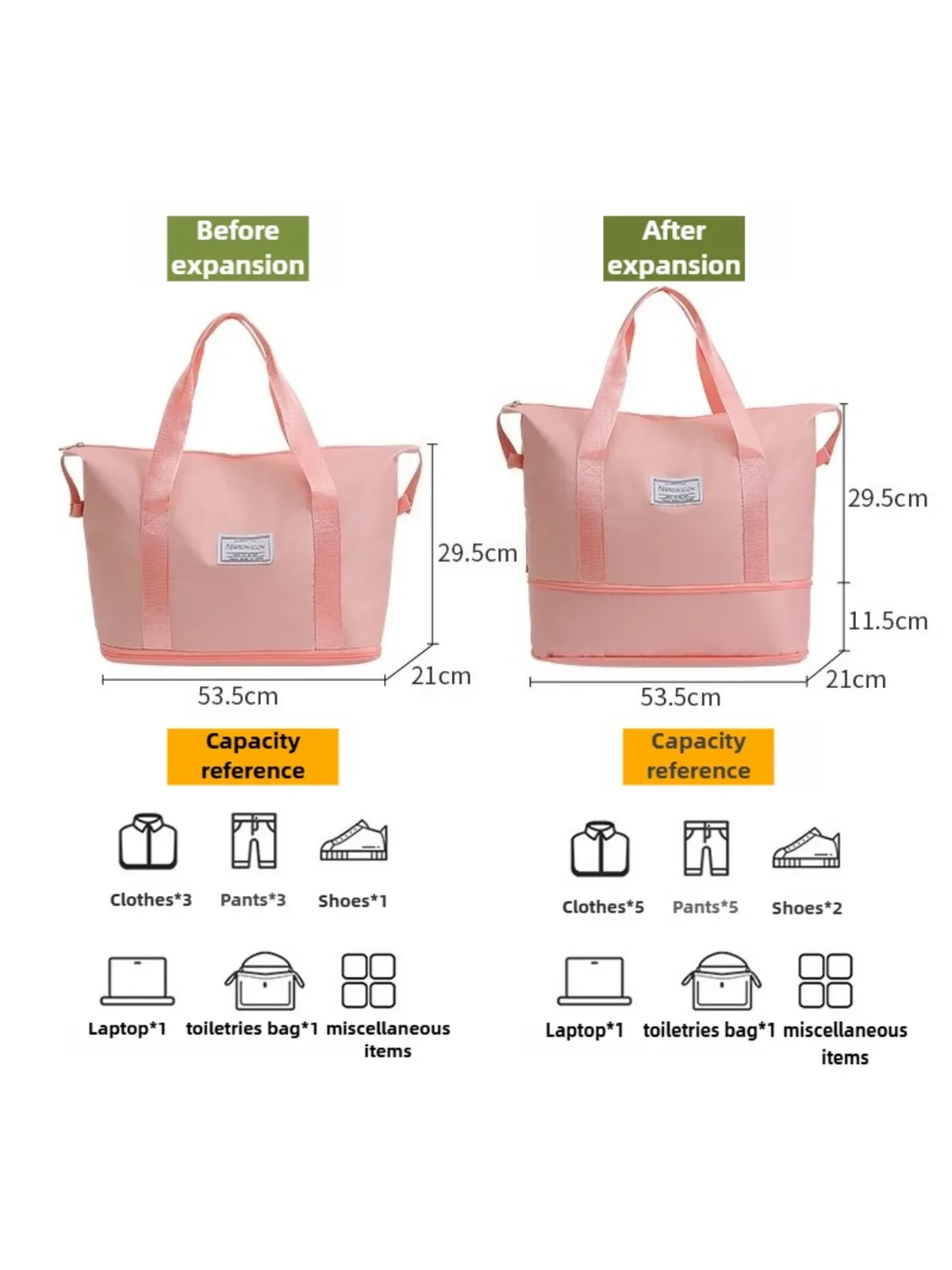 sac de rangement de voyage à bandoulière, sac de rangement pour linge de voyage, grande capacité, compressible, imperméable, pour bagages