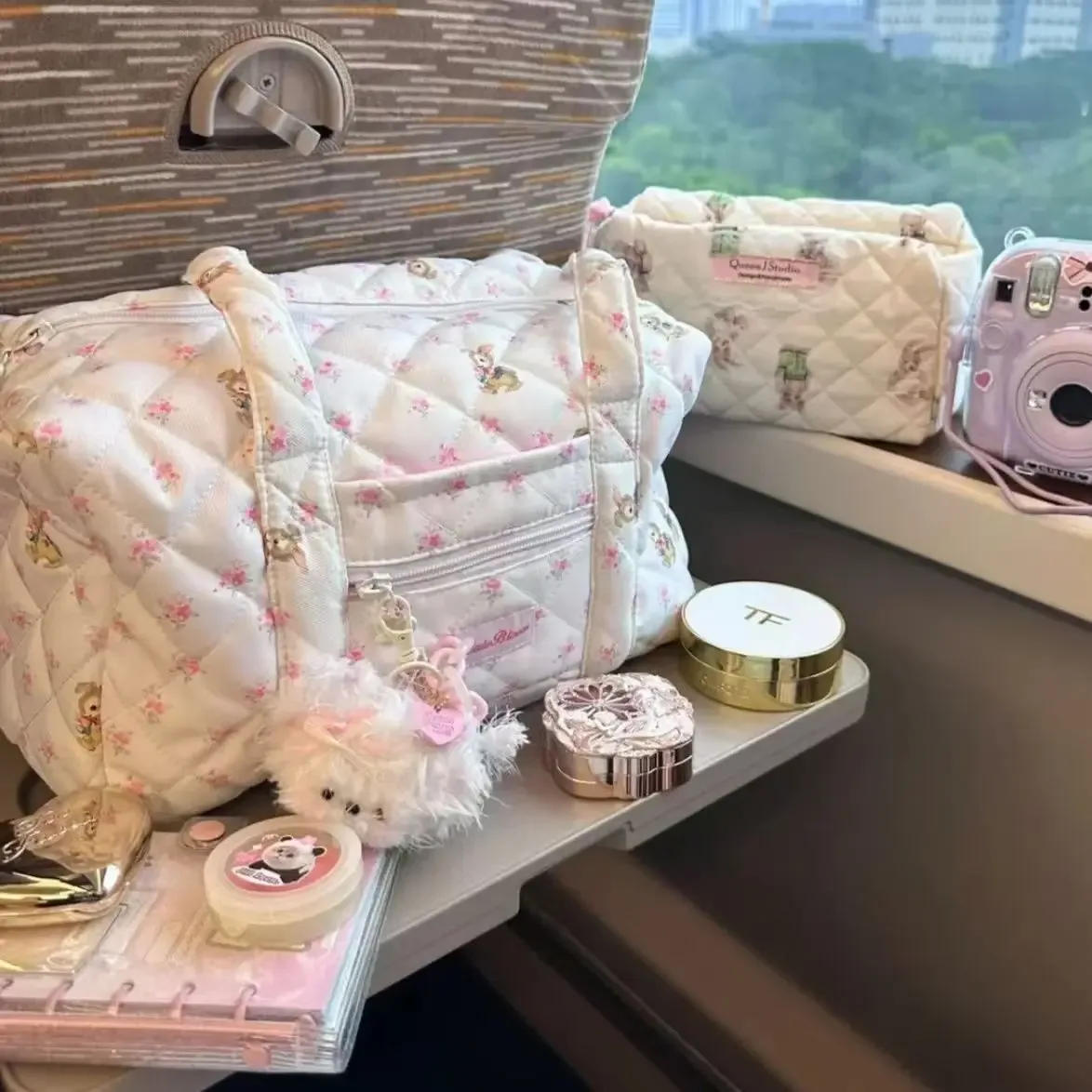 Sacs à main Harajuku pour femmes, sacs fourre-tout à fleurs blanches, sacs esthétiques décontractés, tenues coréennes, streetwear, mode Kawaii, Y2K