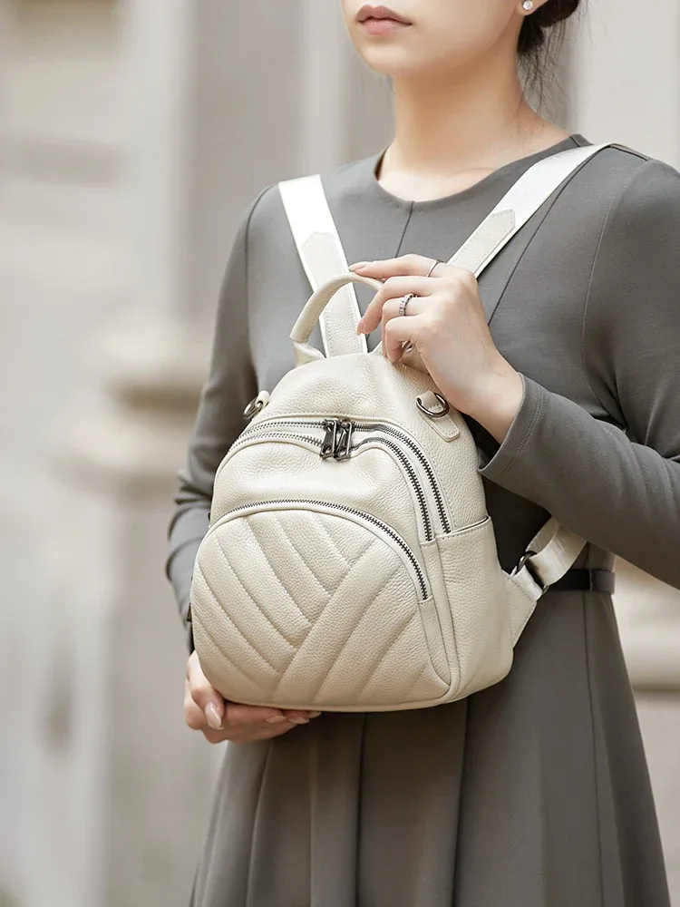 sac à dos zooler en cuir véritable pleine fleur 100% pour femme, nouvelle collection, luxe, grande capacité, sac de voyage de marque, design tendance # sc1826