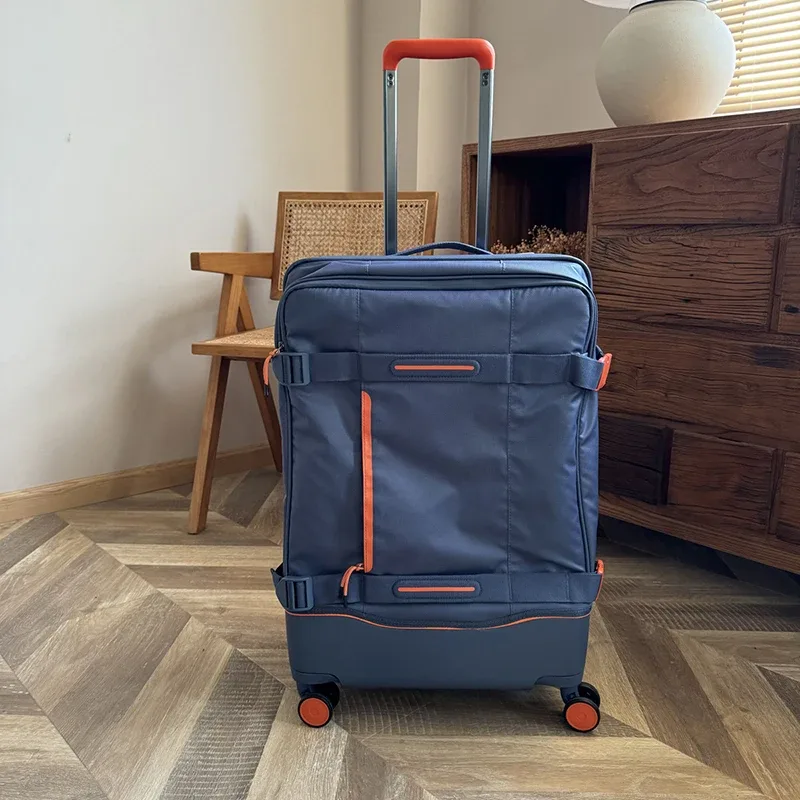 étui à poignée en tissu oxford silencieux ultra-léger, valise étanche à roue pivotante, étui de voyage vérifié de 28 pouces, tendance pour les hommes