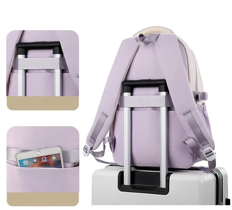 pendentif crème glacée école primaire sac à dos 1-6 grade mignon coloré sacs d'école pour les filles étanche grande capacité cartables sac