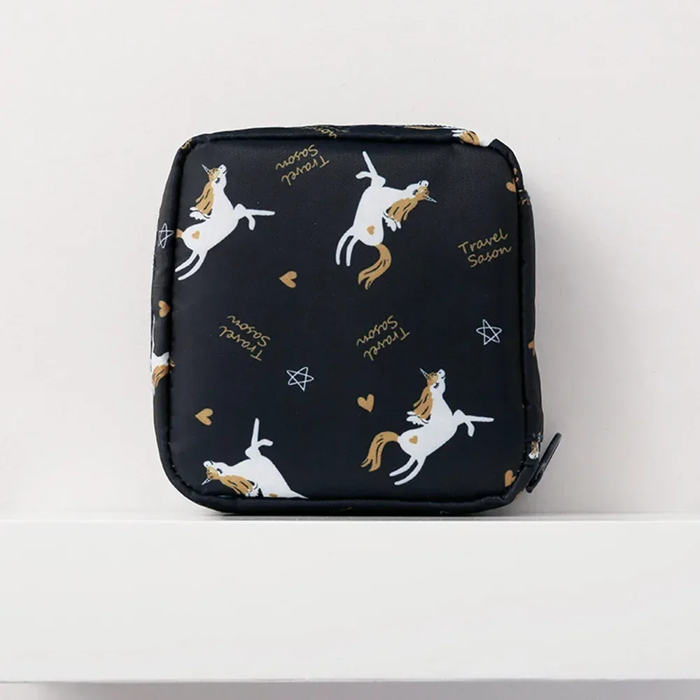 sac de rangement pour serviettes hygiéniques portables pour femmes, pochette pour tampon, serviettes, sacs à cosmétiques, organisateur, sac de maquillage pour dames, sac pour serviettes d'hygiène pour filles
