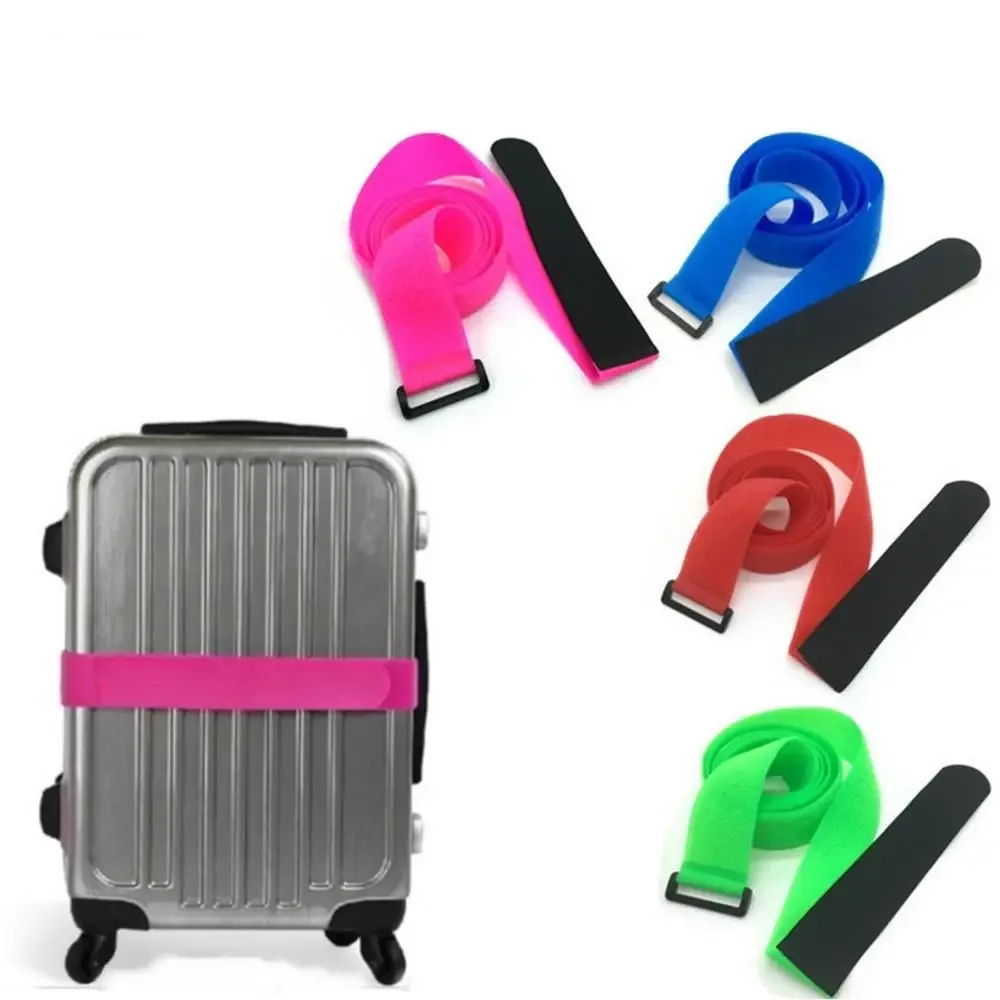 ceinture bagage tissu élastique boucle métallique couleur vivace sécurité voyage transport valises divers tailles